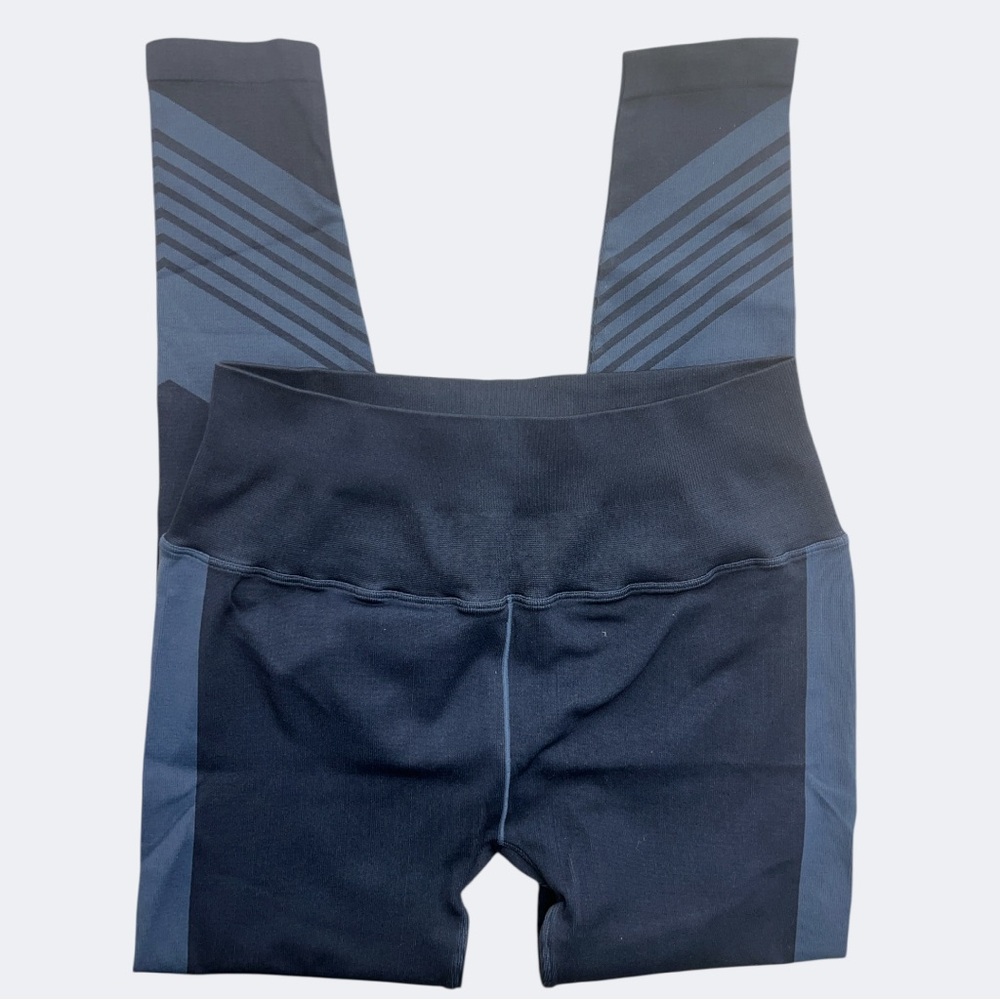 NUX Leggings Size XL Color-block‎ Navy/Light Blue
